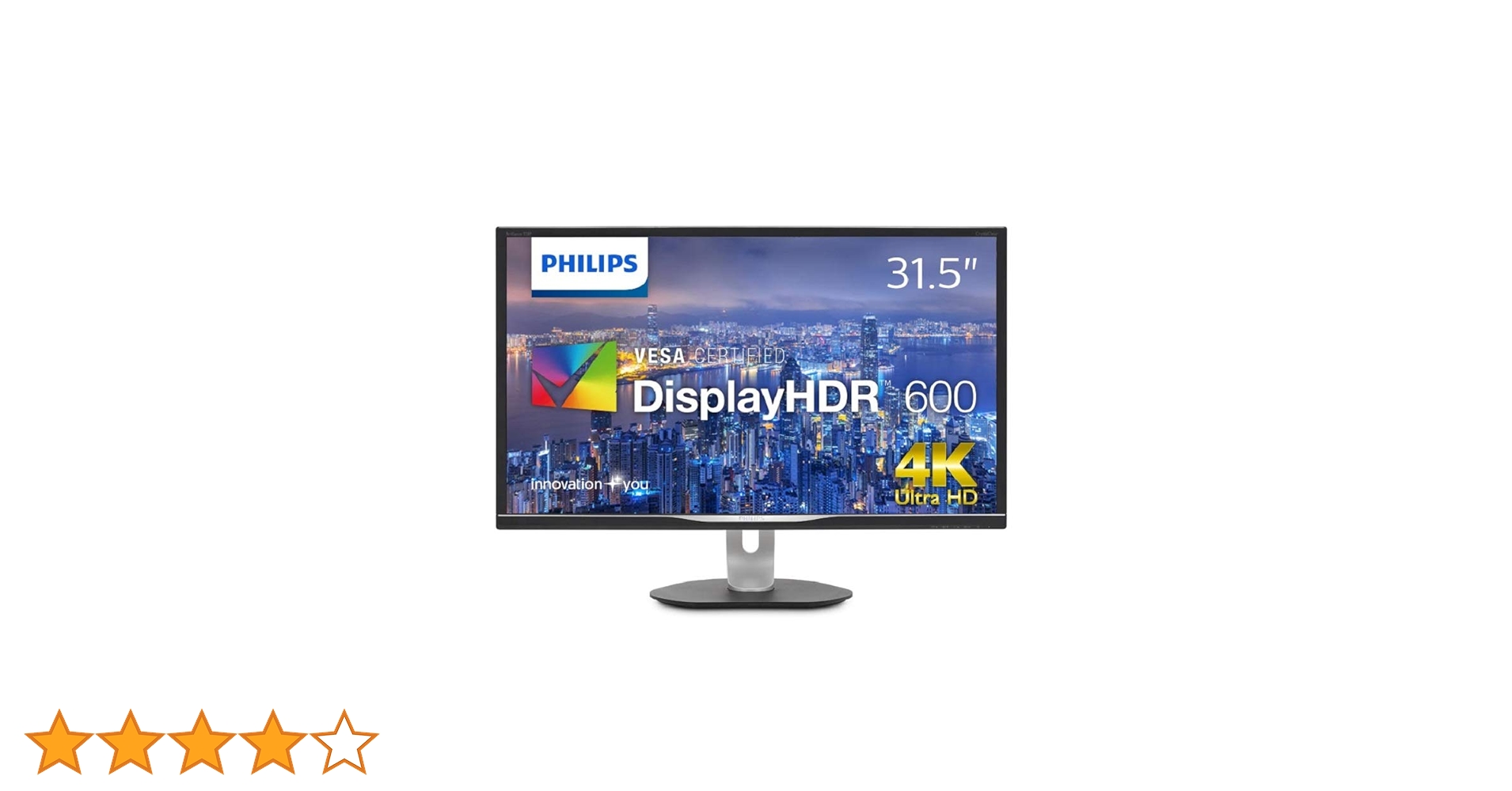 【中古】PHILIPS ディスプレイ 328P6VUBREB/11 Brilliance USB-C ドック搭載液晶モニター 328P6VUBREB/11 | Philips